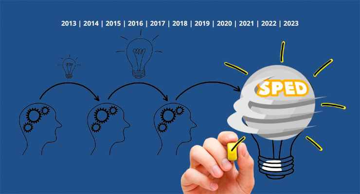 EVOLUÇÃO DO SPED de 2013 - 2023